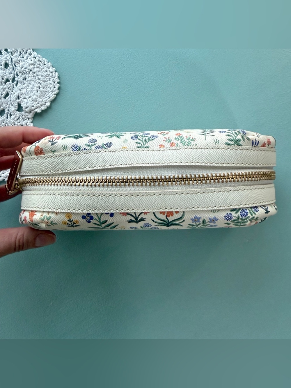 Rifle Paper Co Bag Cosmetic Pouch Menagerie Garden Floral Print - Picture 4 of 10
